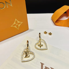 Asymmetrical Monogram Earrings