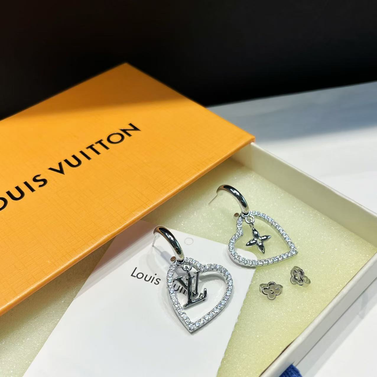 Asymmetrical Monogram Earrings