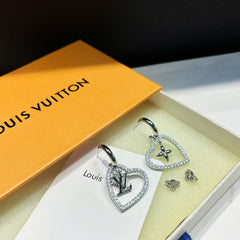 Asymmetrical Monogram Earrings