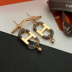 Temperament Acrylic Splicing Earrings