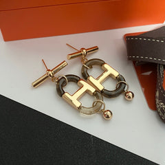 Temperament Acrylic Splicing Earrings