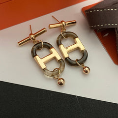 Temperament Acrylic Splicing Earrings