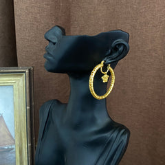 Personalized Gold Hoop Earrings