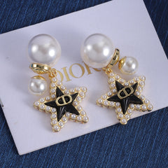 Versatile Pearl Star Earrings