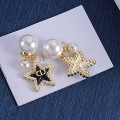 Versatile Pearl Star Earrings