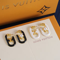 Fashion Enamel Letter Earrings