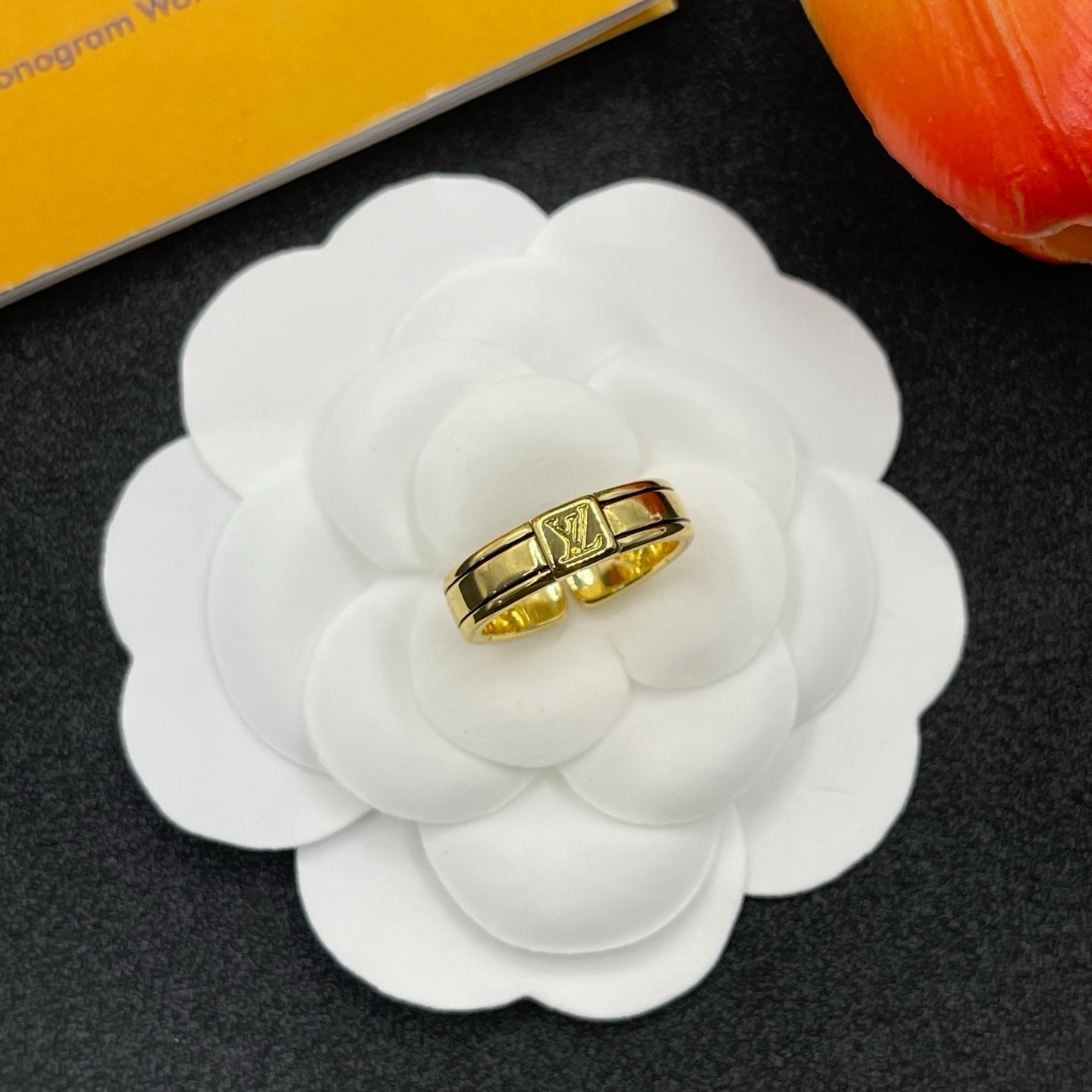 Stylish Monogram Open Ring