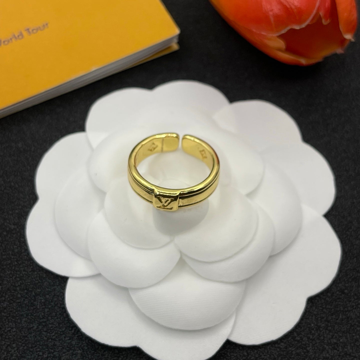 Stylish Monogram Open Ring
