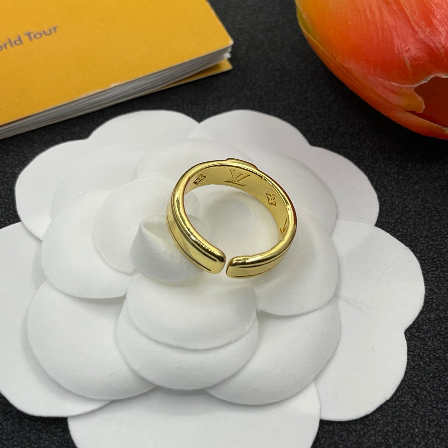 Stylish Monogram Open Ring