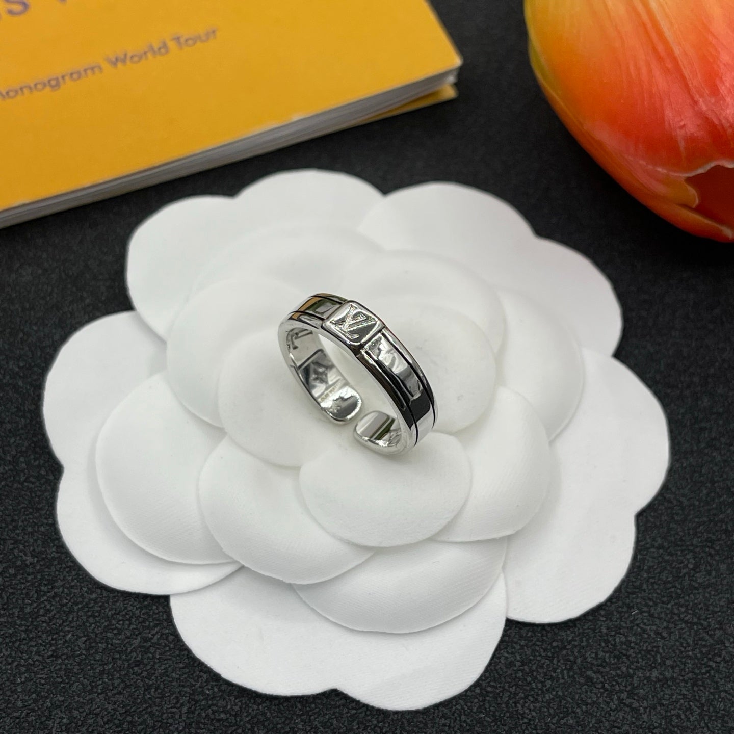 Stylish Monogram Open Ring