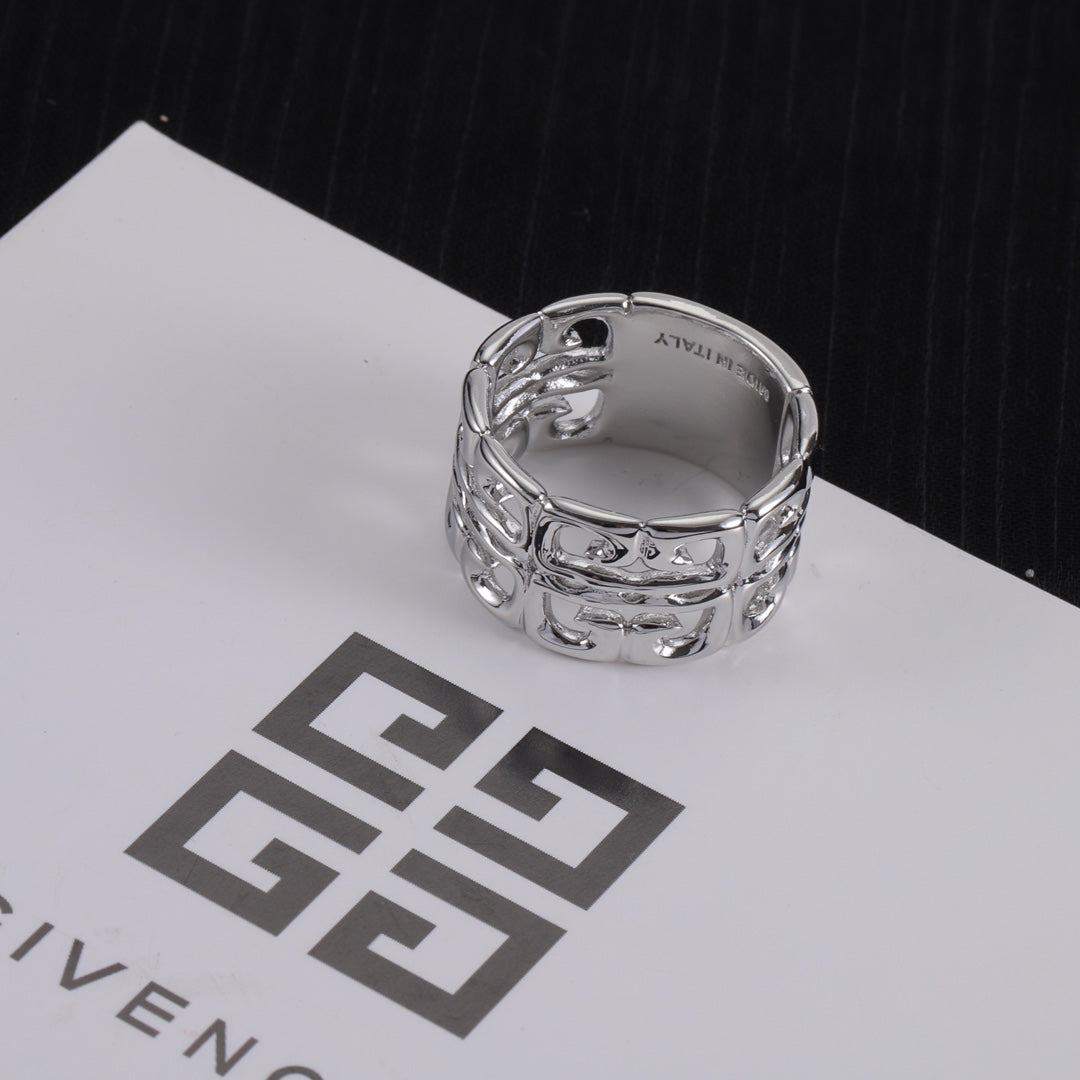 Trendy Hollow Monogram Ring