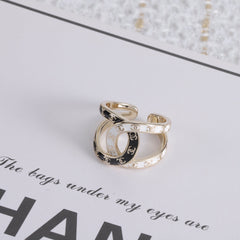 Enamel Cross Open Ring