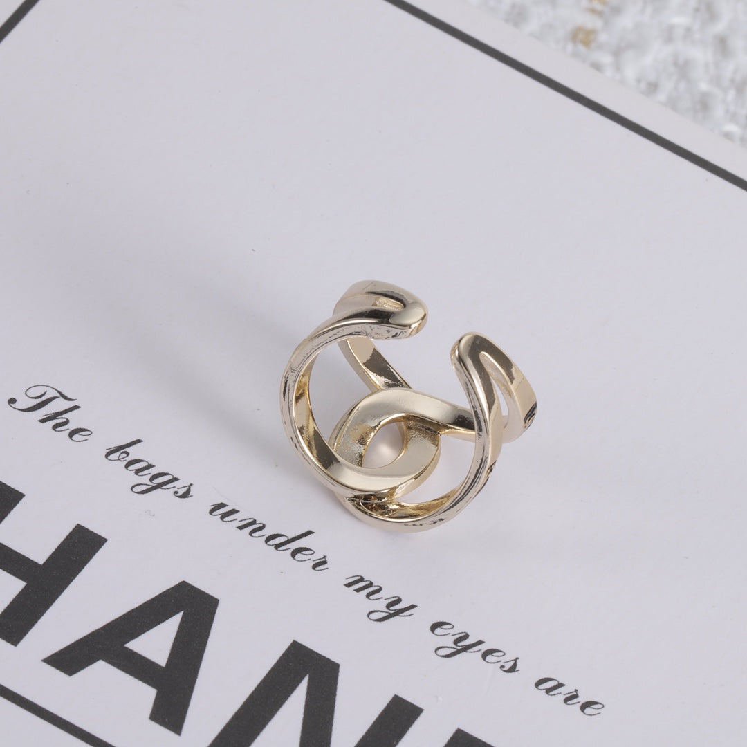 Enamel Cross Open Ring