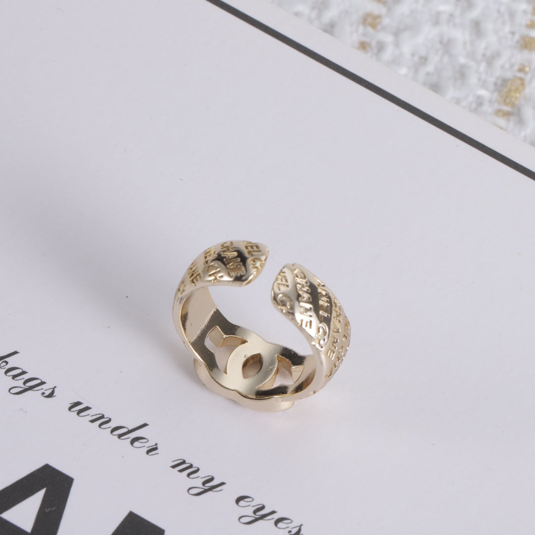 Enamel Cross Open Ring
