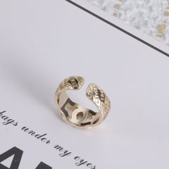 Enamel Cross Open Ring