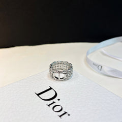 Stylish Silver Monogram Ring