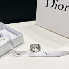 Stylish Silver Monogram Ring