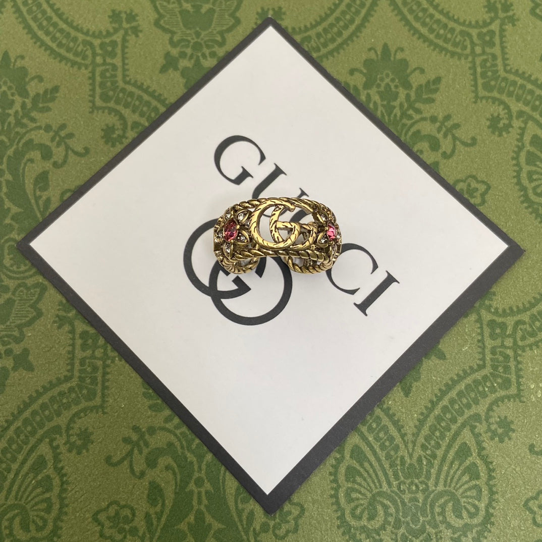 Vintage Flower Open Ring