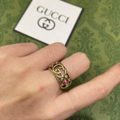 Vintage Flower Open Ring