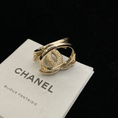 Hollow Bead Diamond Ring