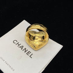 Denim Blue Heart Ring