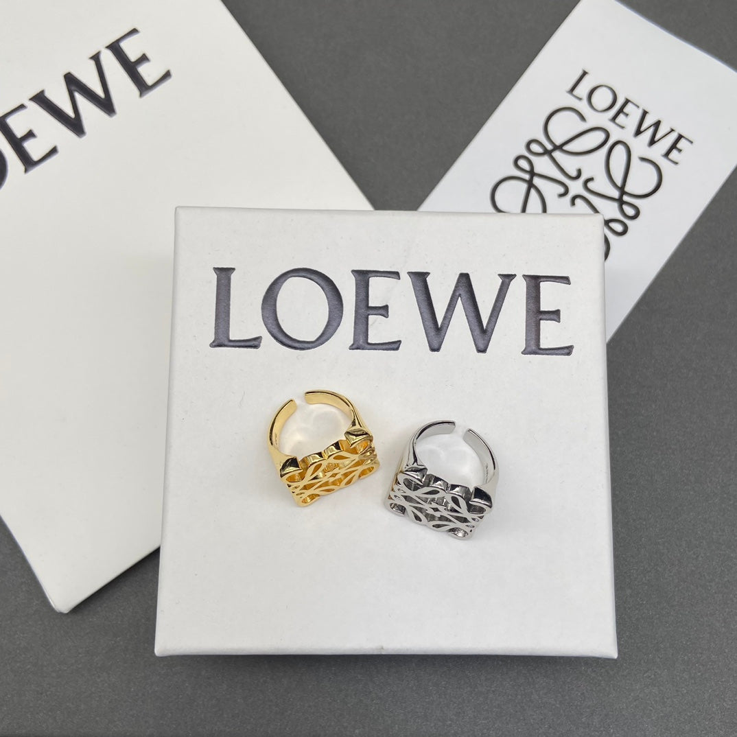 Anagram Hollow Open Ring
