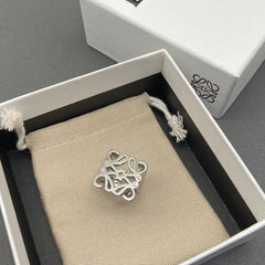 Anagram Hollow Open Ring