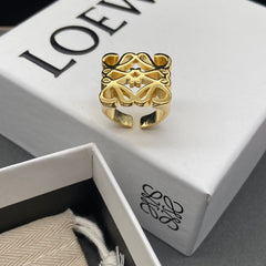 Anagram Hollow Open Ring