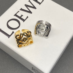 Anagram Hollow Open Ring