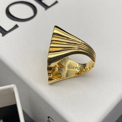 Anagram Hollow Open Ring
