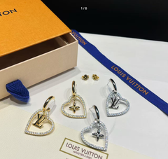 Asymmetrical Monogram Earrings