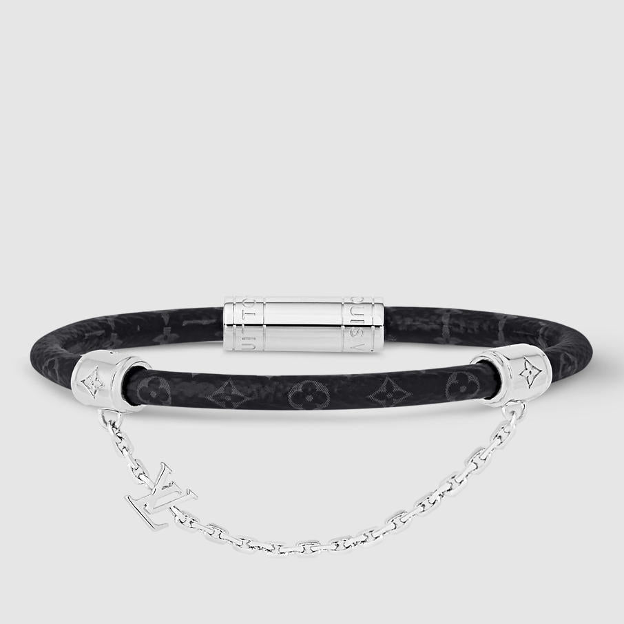 Leather chain bracelet