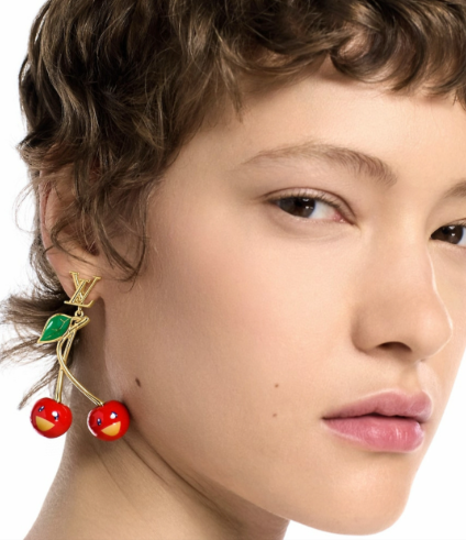 Cherry Series Letter Earrings