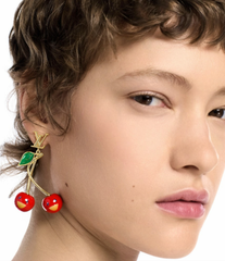 Cherry Series Letter Earrings