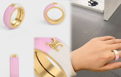 Monogram Enamel Colorblock Ring