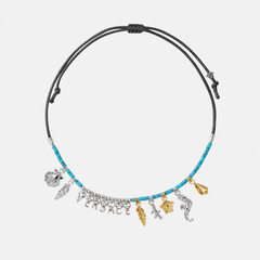 Stylish Blue Beaded Jewelry Set