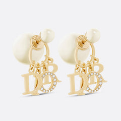 Classic Letter Pearl Earrings